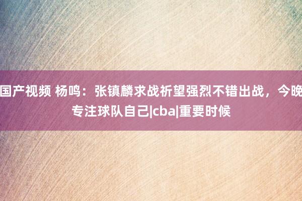 国产视频 杨鸣：张镇麟求战祈望强烈不错出战，今晚专注球队自己|cba|重要时候